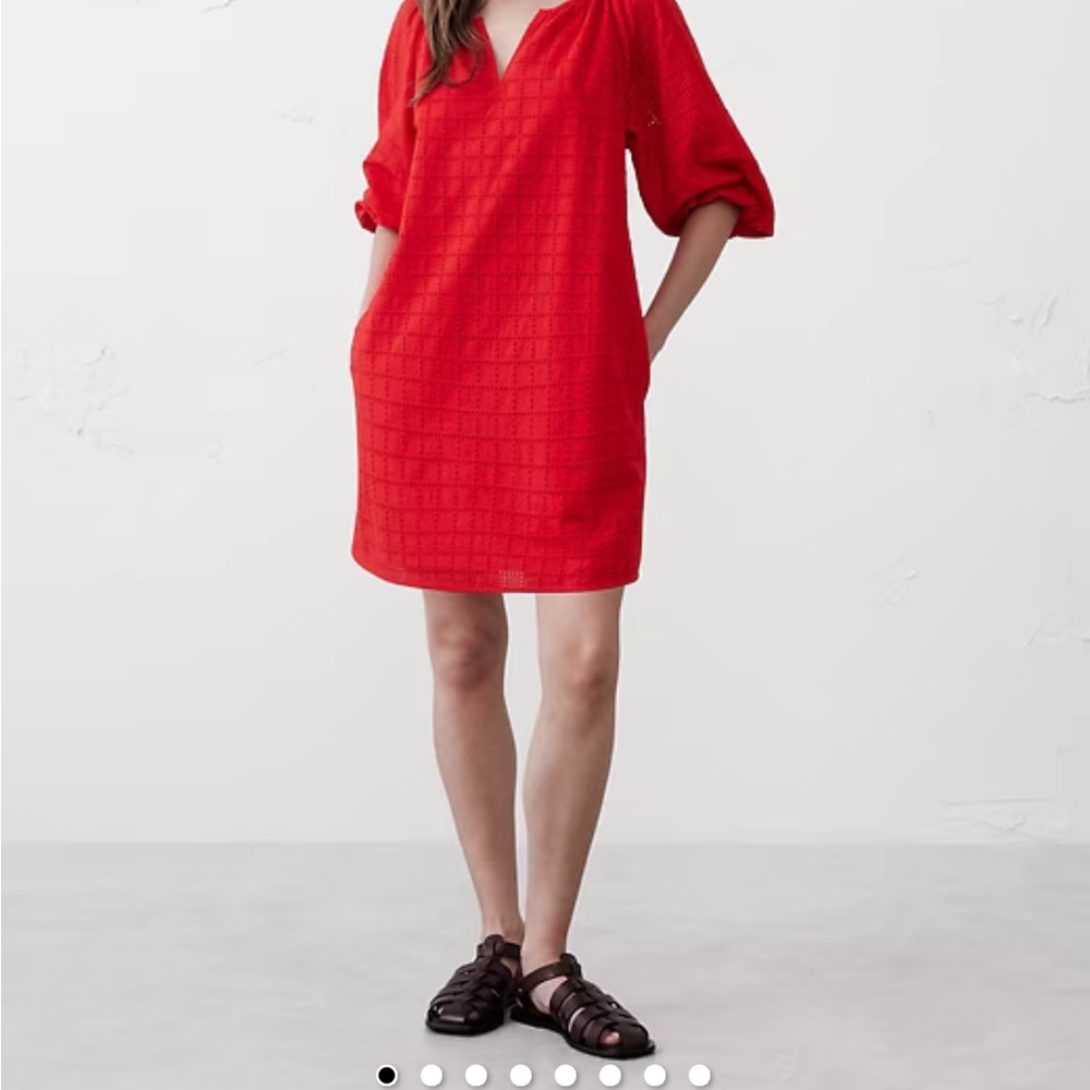 Banana Republic Factory Vibrant Red Mini Dress